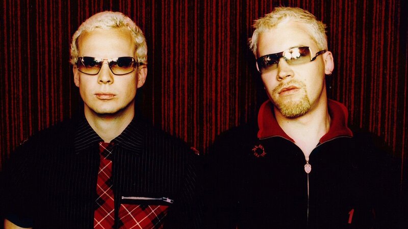 Two Men with Sunglasses — Black