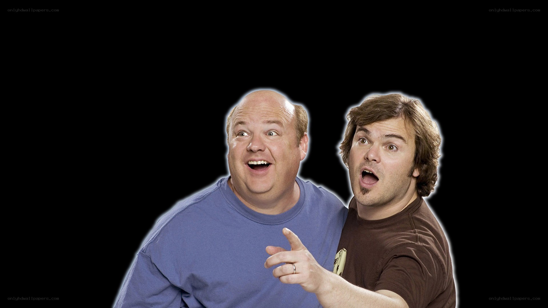 two men with surprised expressions