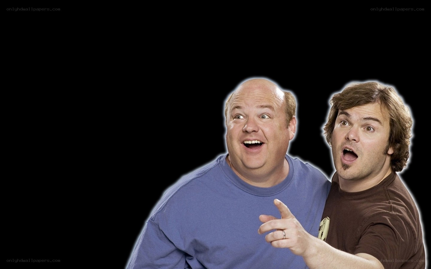 two men with surprised expressions