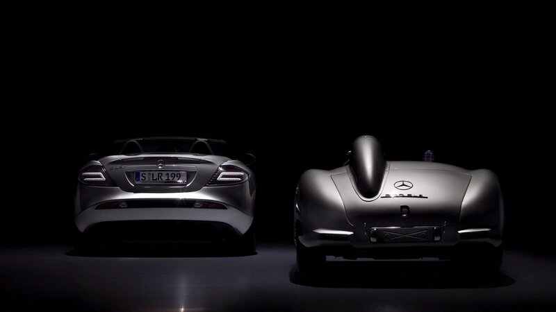 Two Mercedes-Benz cars side by side