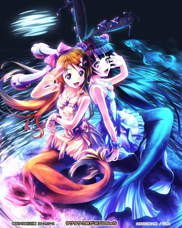 Two Mermaid Girls