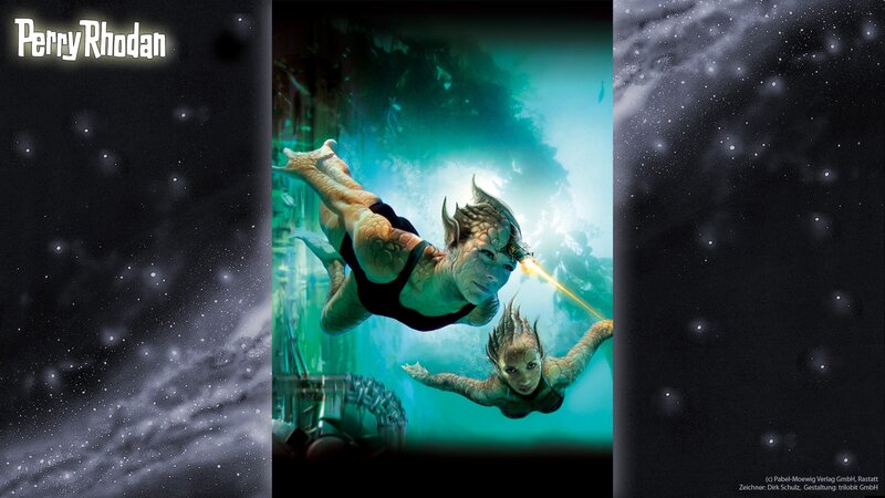 Two Merpeople Swimming