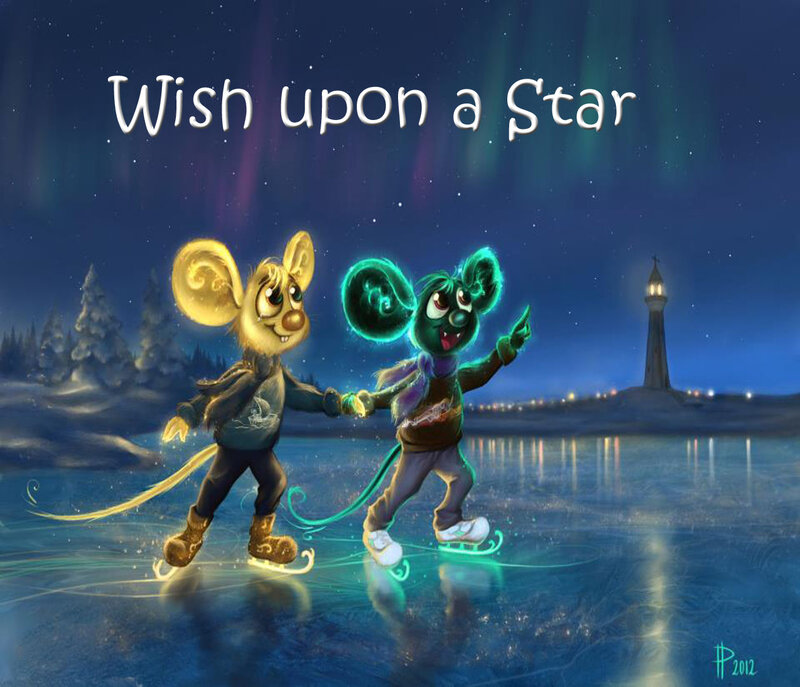 Two Mice Ice Skating