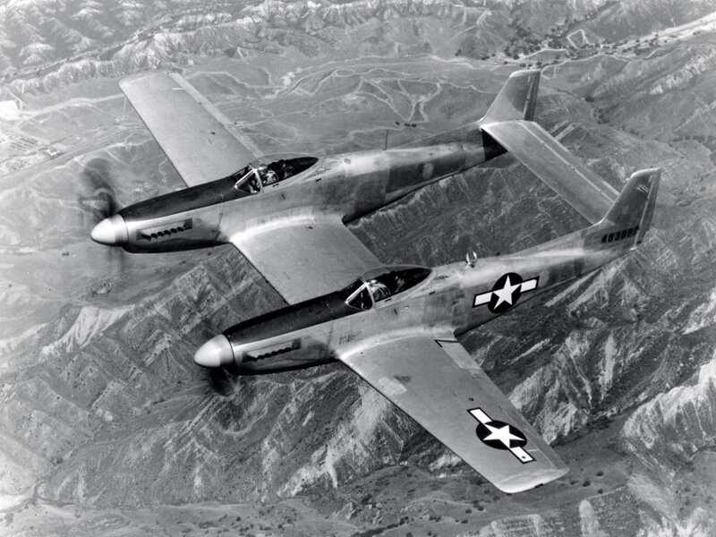 Two Military Aircraft — Black, Aerial