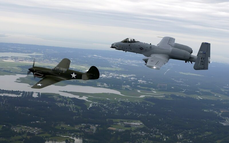Two Military Aircraft — Gray, Dramatic, Afternoon