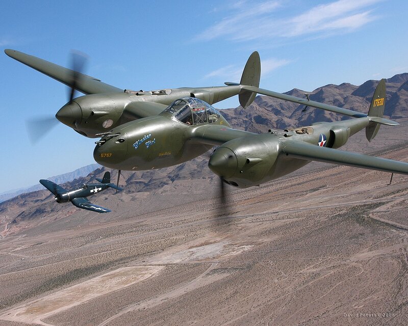 Two Military Aircraft — Green, Dramatic, Afternoon