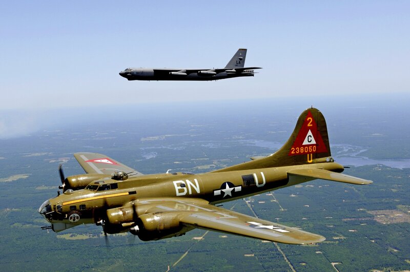 Two Military Aircraft — Green