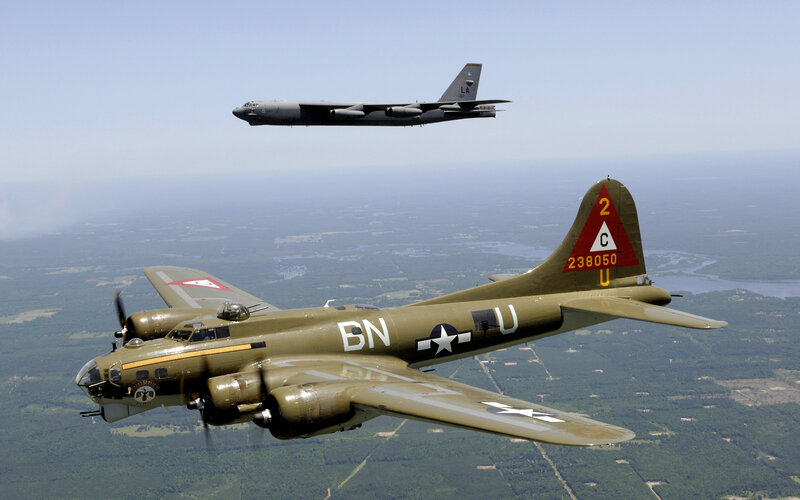 Two Military Bombers