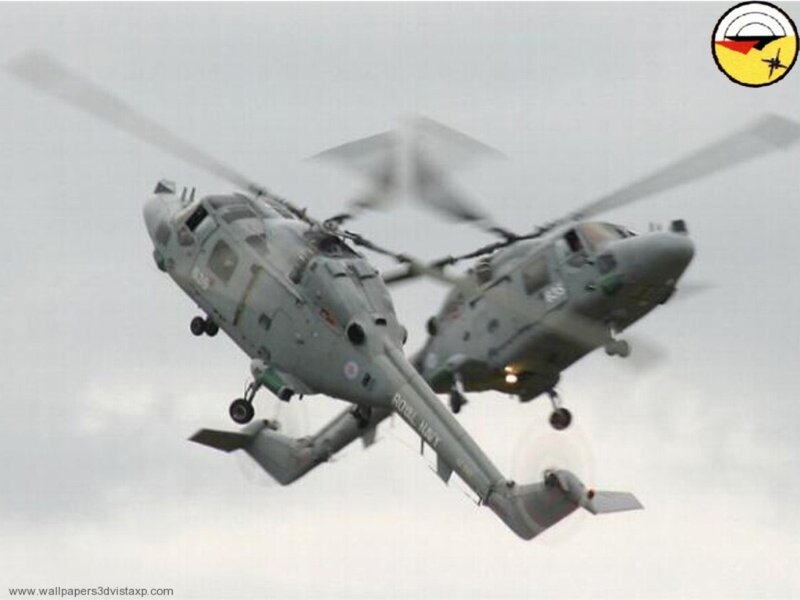 Two Military Helicopters — Gray