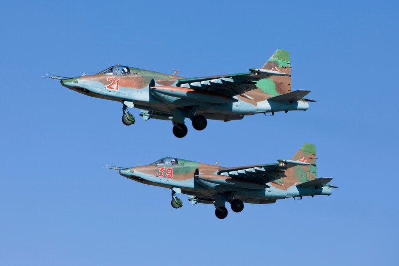Two Military Jets — Blue, Clear