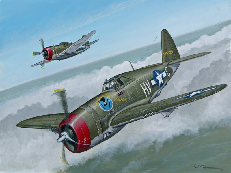 Two Military Planes — Green
