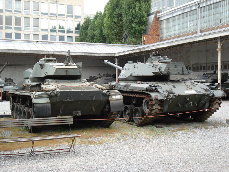 Two Military Tanks — Green