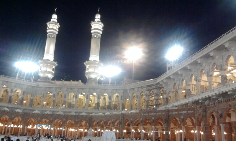 Two Minarets at Night