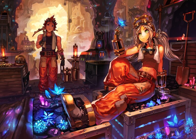 Two Miners in a Mine