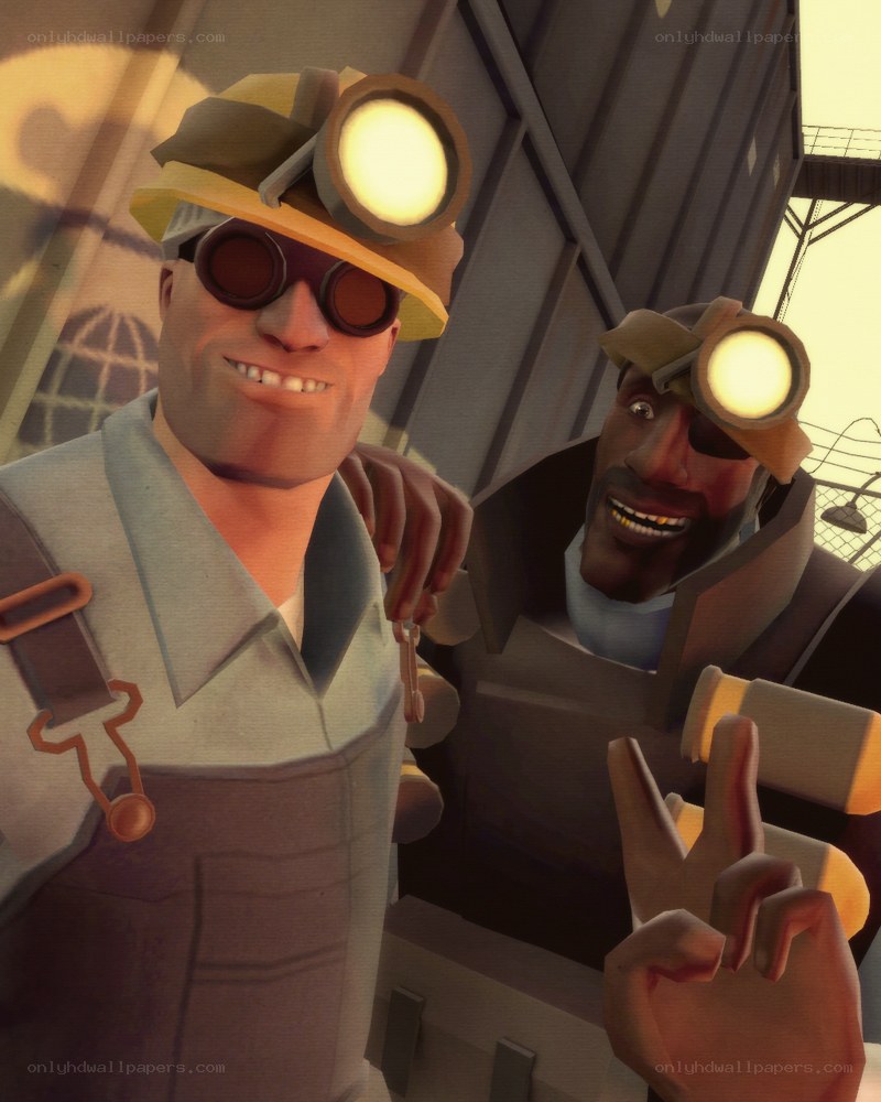 two miners with headlamps