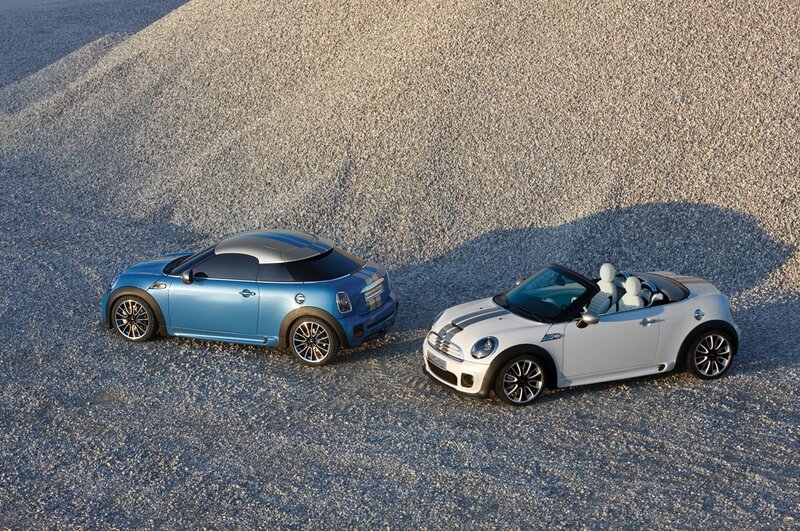 Two MINI Convertibles on Gravel