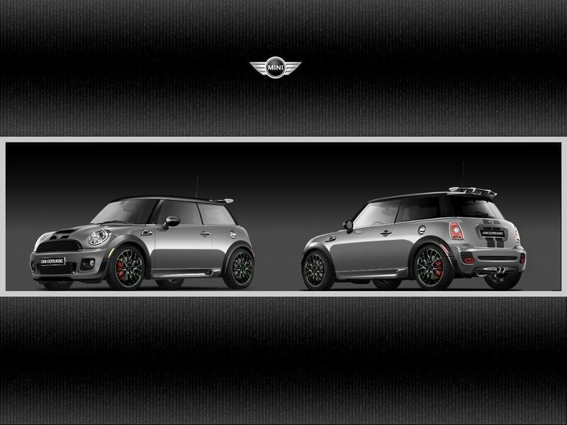 Two Mini Cooper cars