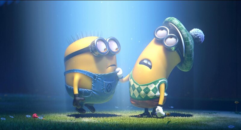 Two Minions in Grass
