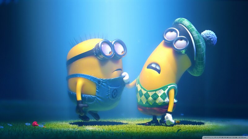 Two Minions Interacting