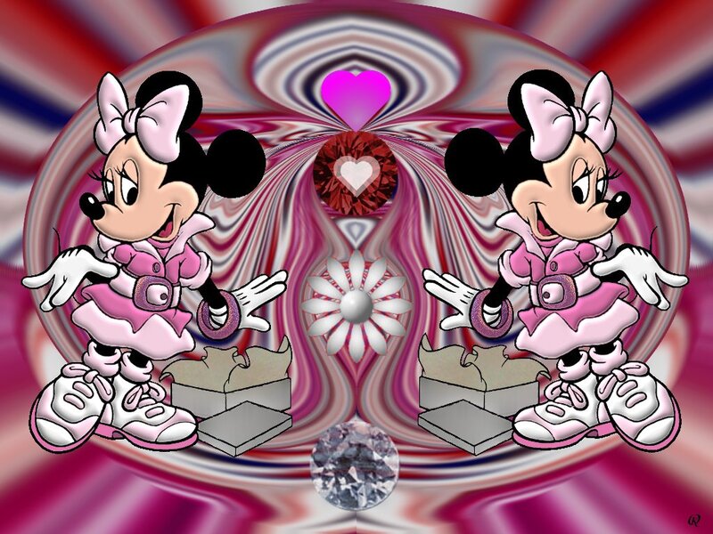 Two Minnie Mouse Figures