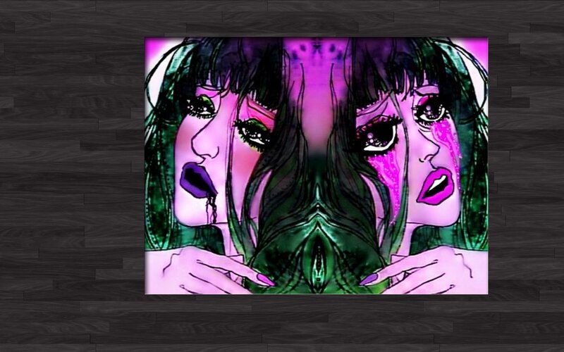 Two Mirrored Faces