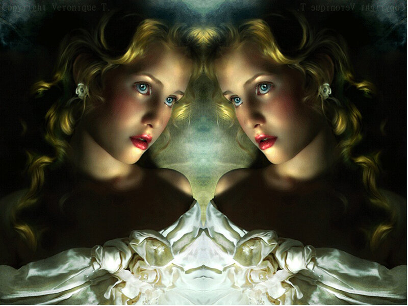 Two Mirrored Girls
