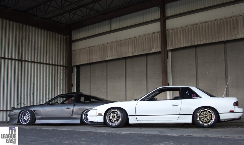 Two Modified Cars — White, Industrial