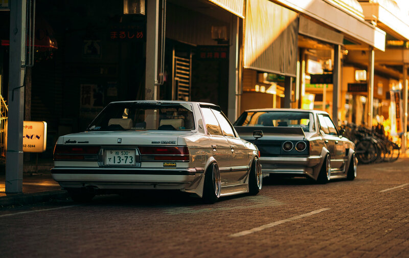 Two Modified Sedans — Brown