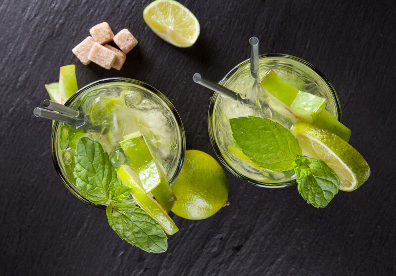 Two Mojito Cocktails — Green