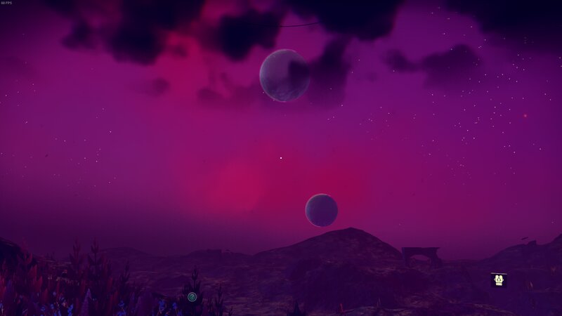 Two Moons in Sky — Purple