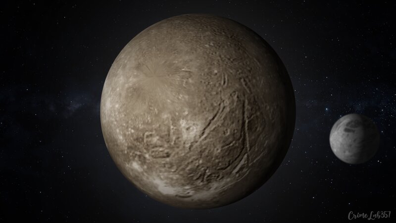 Two Moons in Space — Gray