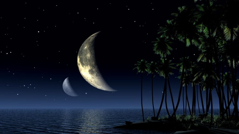 Two Moons over Ocean — Black