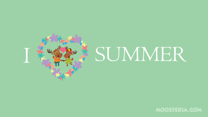 Two Moose Characters