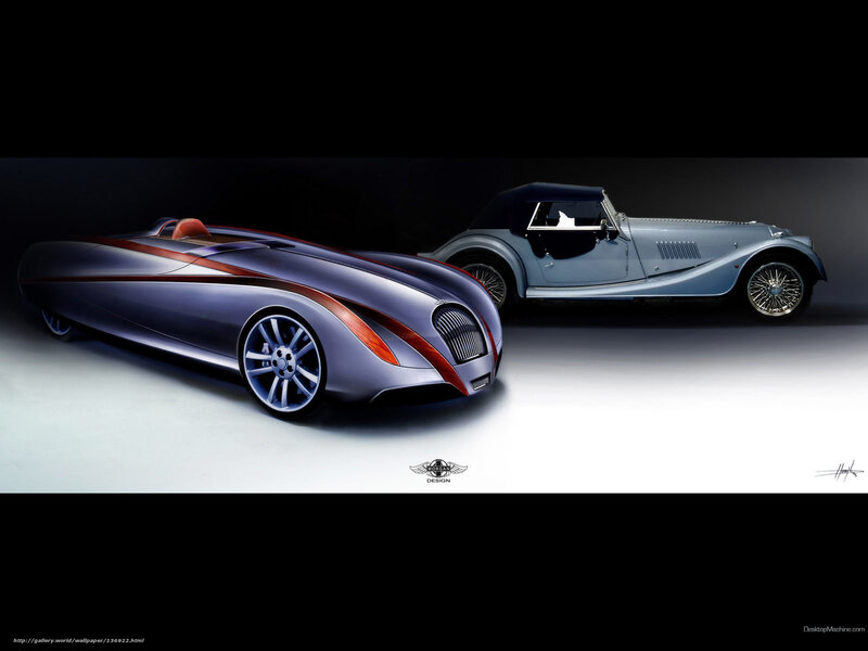 Two Morgan Cars — Silver