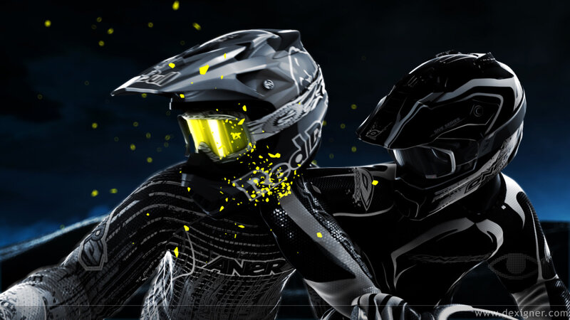 Two Motorcyclists in Gear