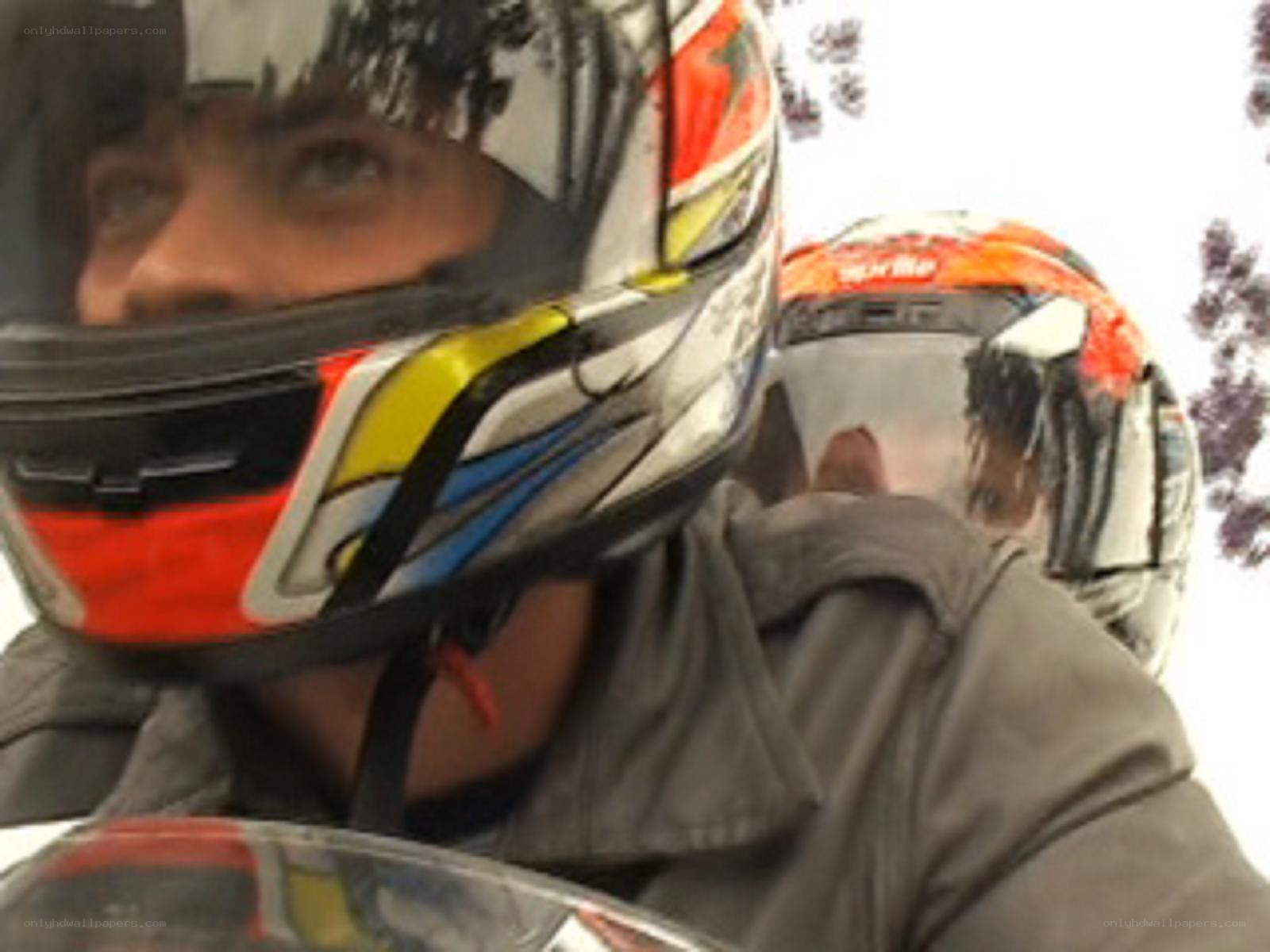 Two motorcyclists on a ride