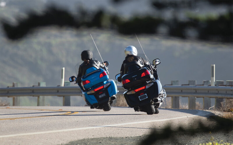 Two Motorcyclists on Road