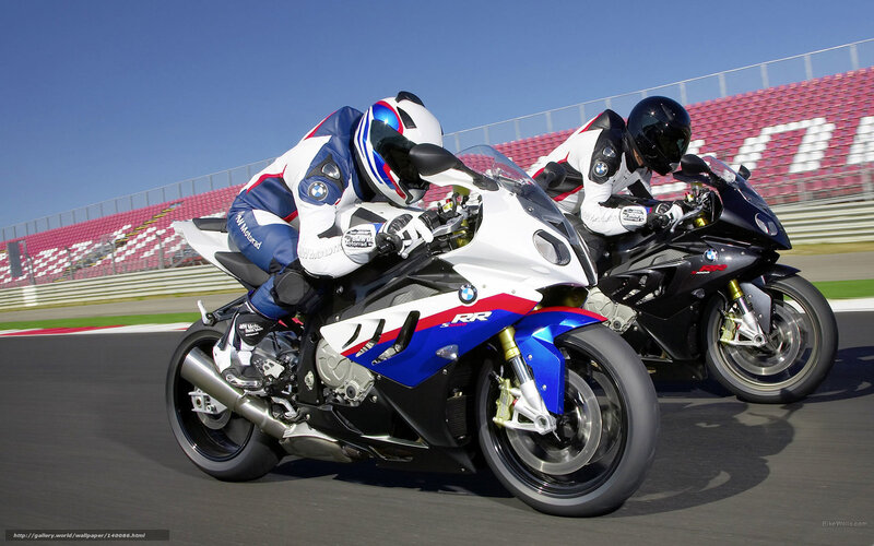 Two Motorcyclists on Track