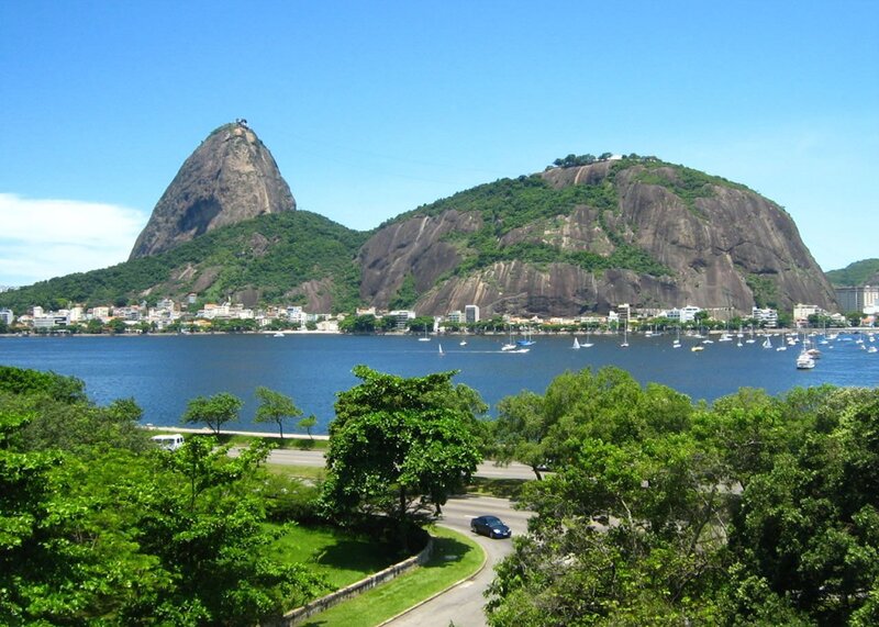 Two Mountains by Water