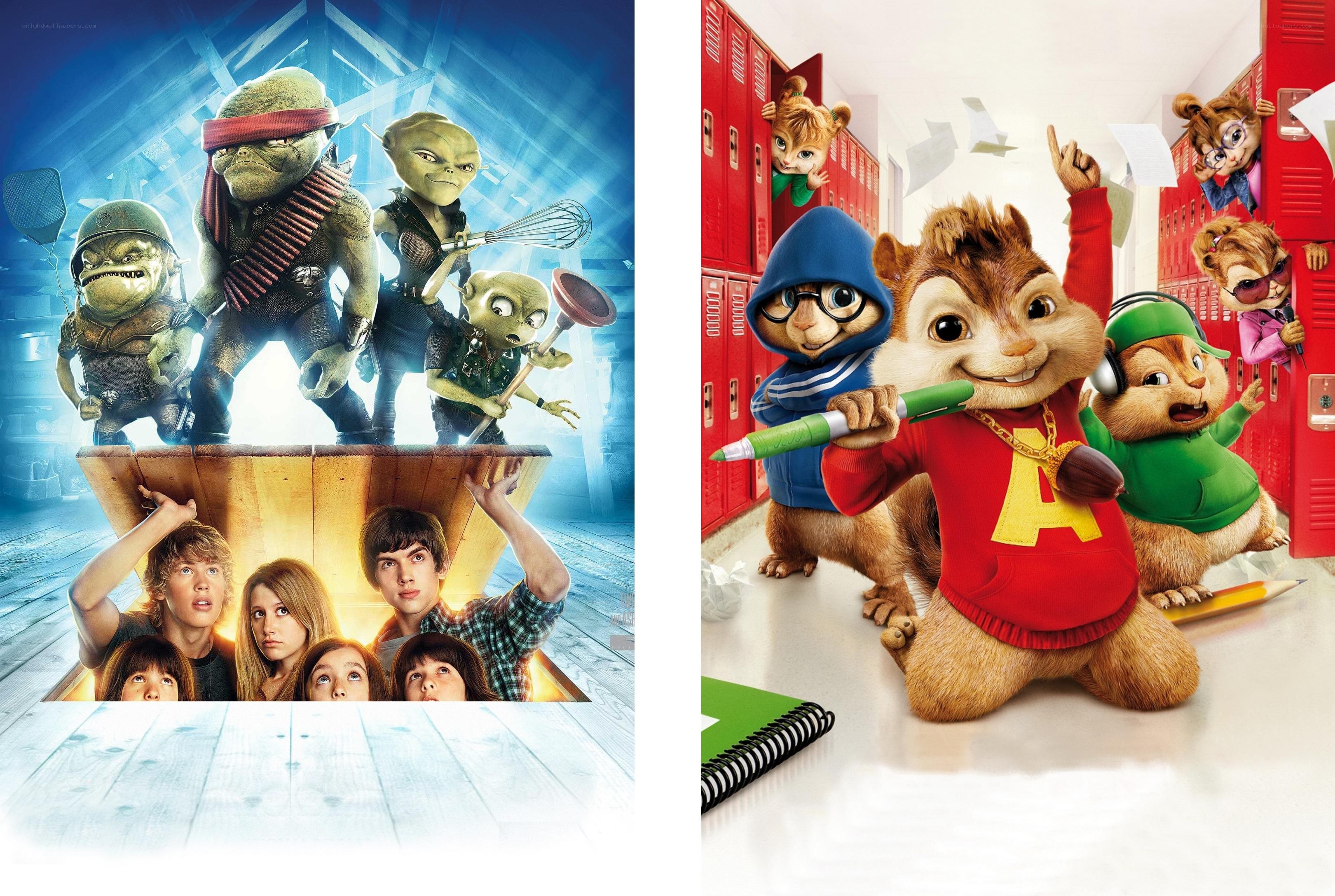 Two movie posters side by side