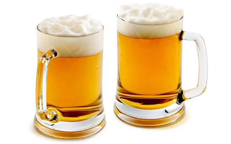 Two Mugs of Beer — Gold