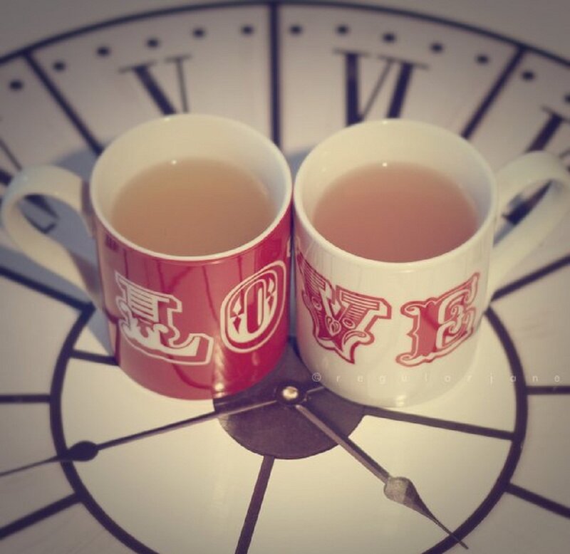 Two Mugs on Clock Face