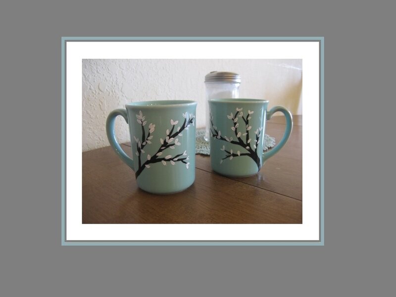 Two Mugs with Branches