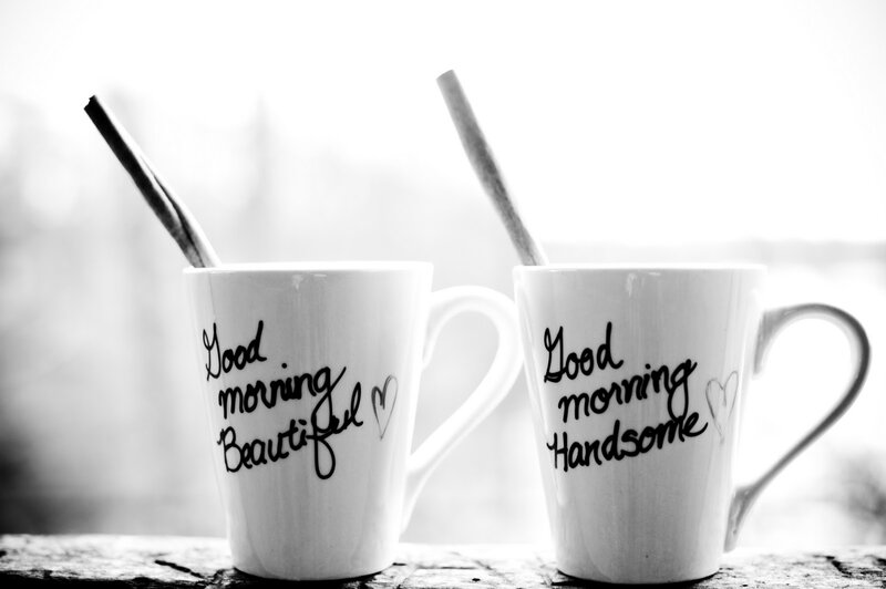 Two Mugs with Text