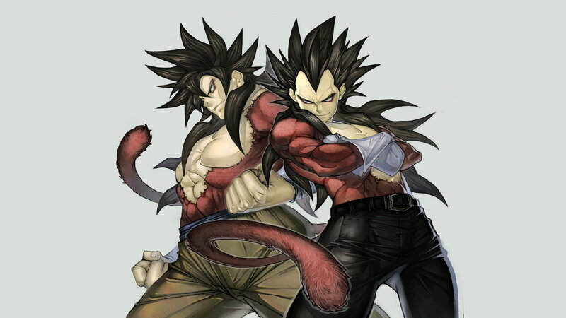 Two Muscular Characters — Black, Aggressive