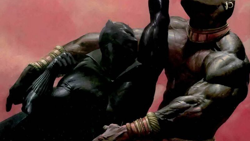Two Muscular Figures Fighting