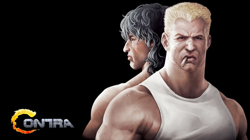 Two Muscular Men — Black