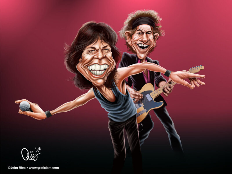 Two Musicians Caricature