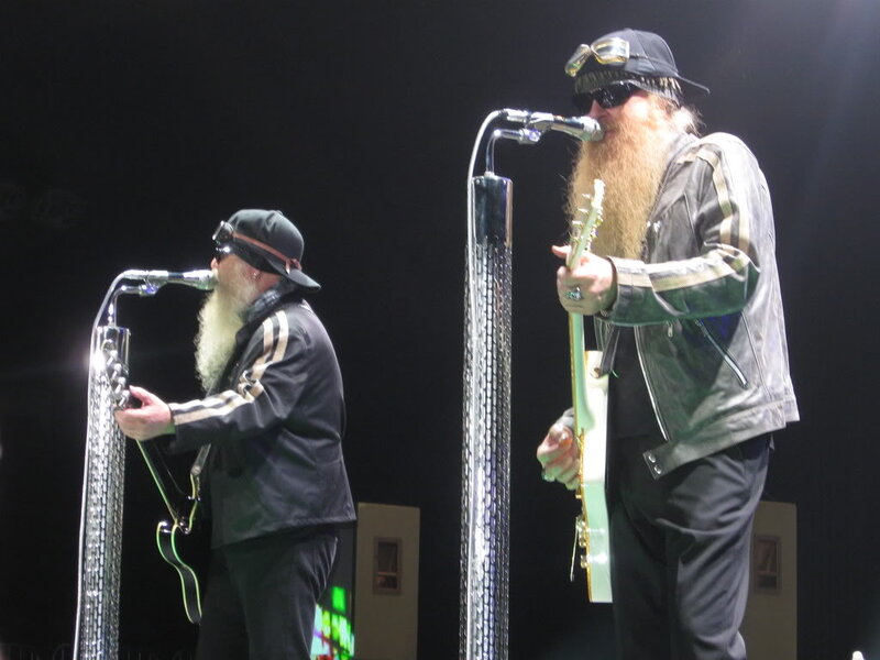 Two Musicians on Stage — Black, Energetic, Night, Photograph, Beards