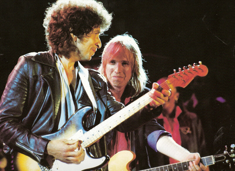 Two Musicians on Stage — Black, Energetic, Night, Photograph